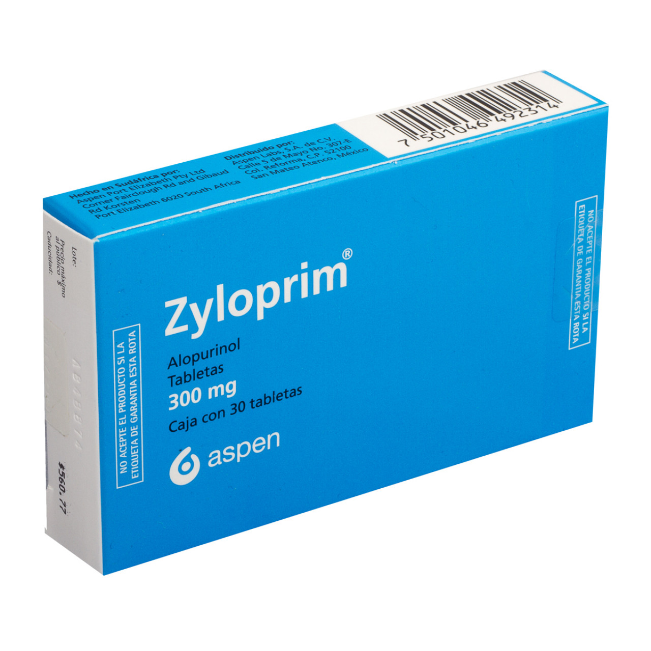 zyloprim 300 mg 60 tabletas para que sirve